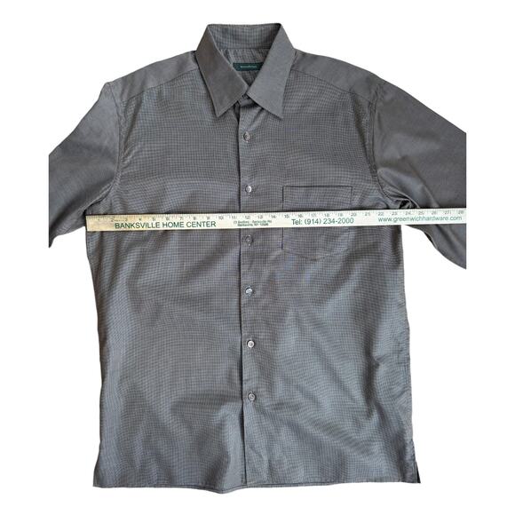 Ermenegildo Zegna | Button Down Shirt - Small Checkered Pattern Brown - Size XL - Picture 5 of 8